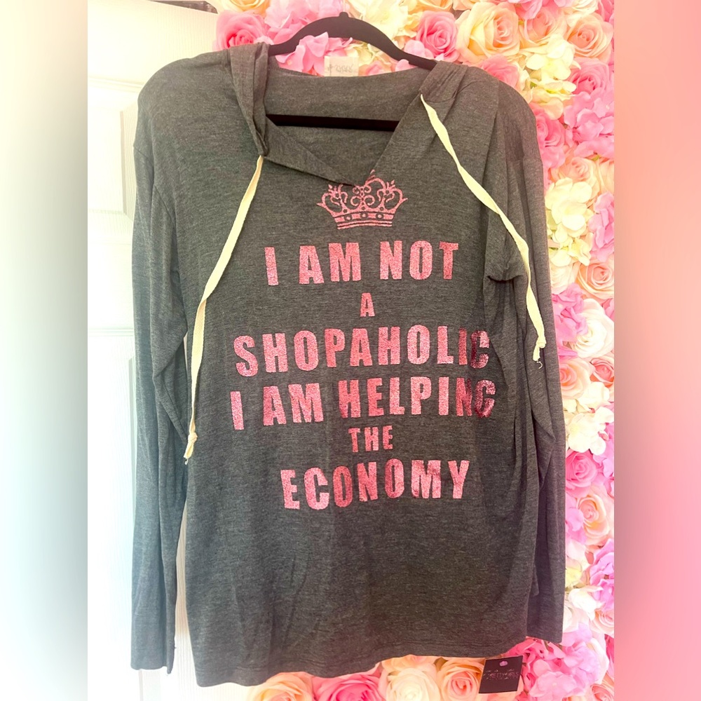 Gray lightweight hoodie